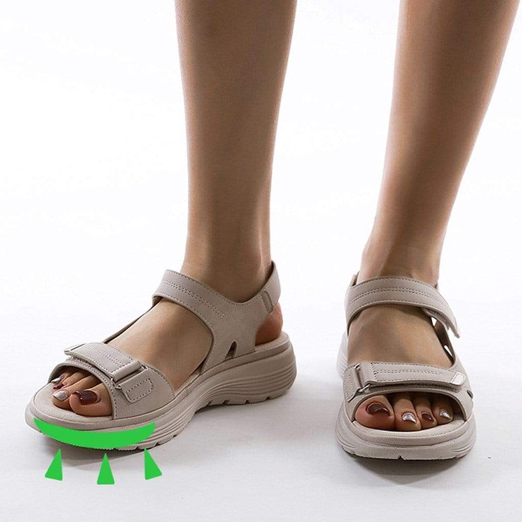Women's Sandals With Adjustable Straps, Velcro Closure And Cushioned Insole