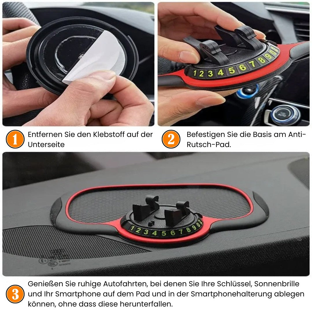 DashGrip Car Dashboard Mat — Non-Slip Phone Holder and Storage Organizer