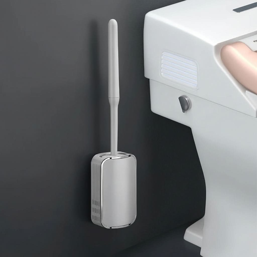 LUXCLEANSE falra szerelhető WC-kefekészlet — Gyors vízelvezetés, higiénikus kialakítás