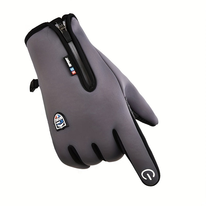 USB Heated Gloves With Touchscreen Waterproof And Windproof For Winter