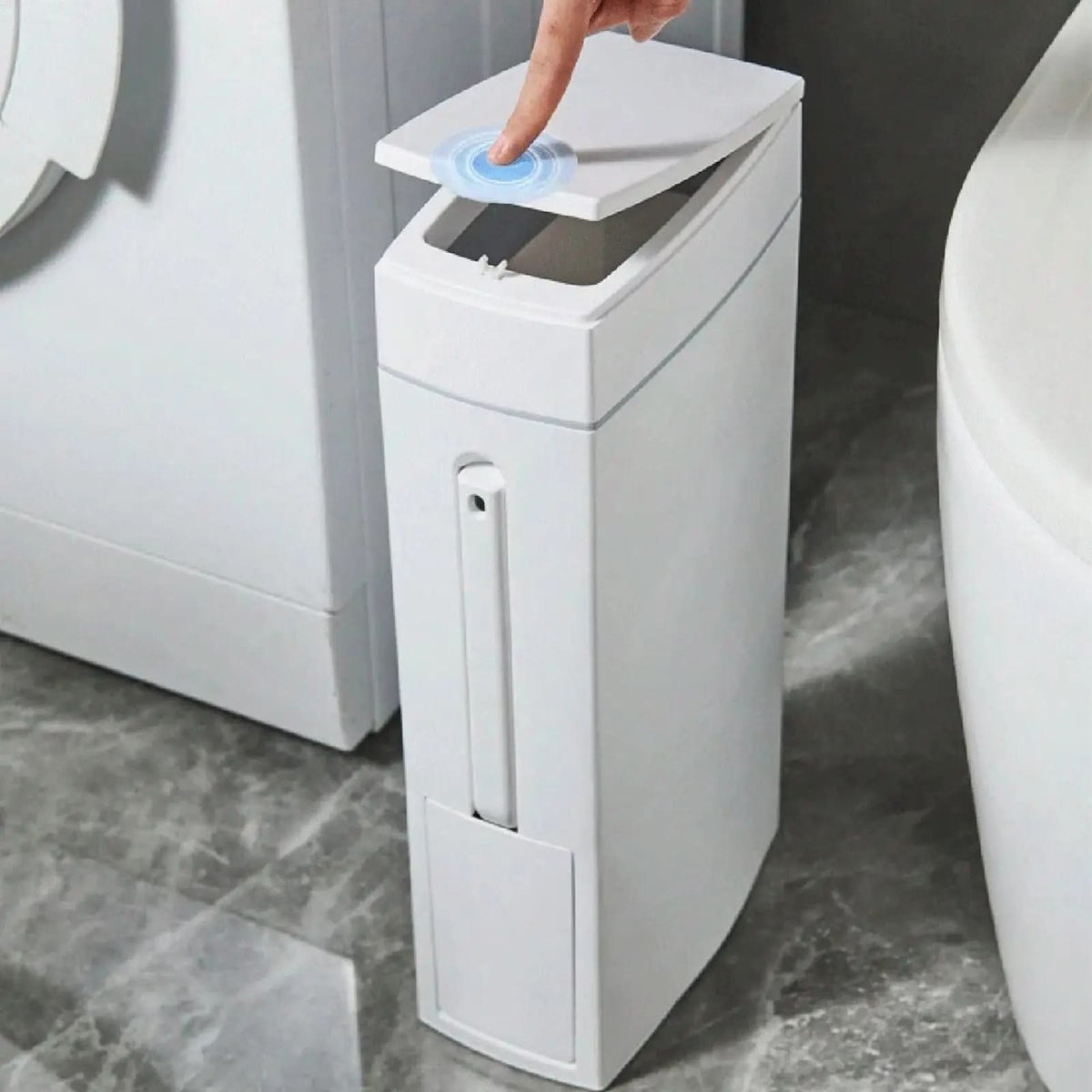 DUOCLEAN smal papperskorg och dold toalettborste i kombination