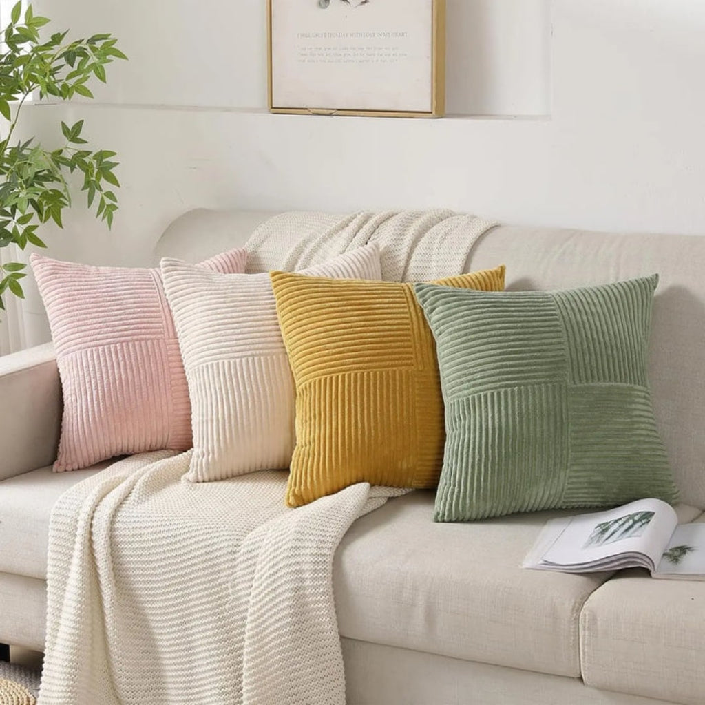 CozyPlüsch Decorative Cushions — Set of 2 Soft Accent Pillows