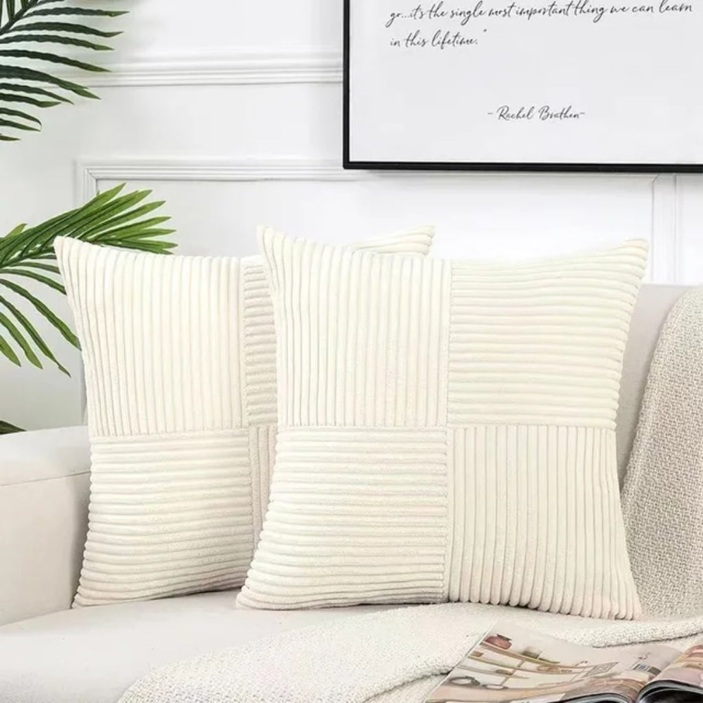CozyPlüsch Decorative Cushions — Set of 2 Soft Accent Pillows