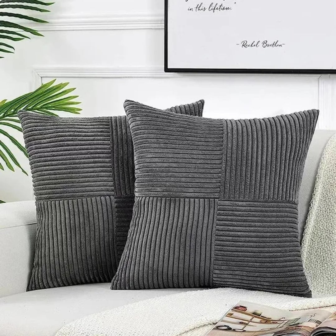 CozyPlüsch Decorative Cushions — Set of 2 Soft Accent Pillows