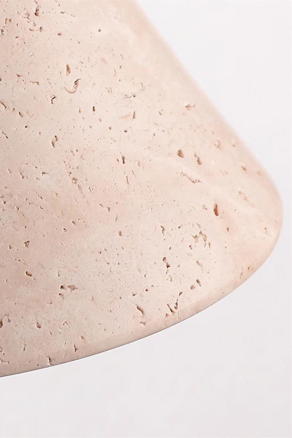 Travertine Wall Lamp With Tapered Design Minimalist Accent Light For Bedroom Or Lounge