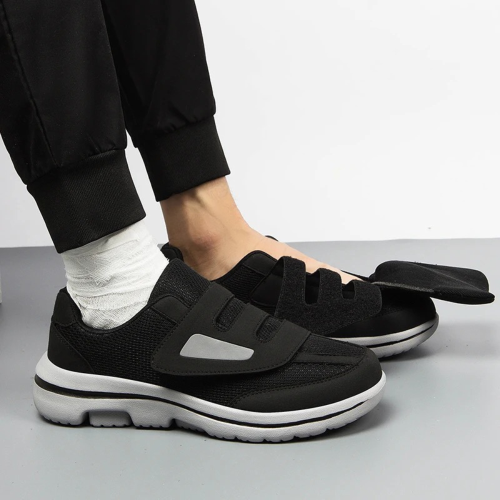 Adjustable Velcro Shoes Extra Wide Breathable Comfort For Swollen Feet