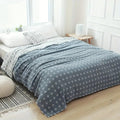 Couverture en gaze de coton à motif losanges | Ka-mostore