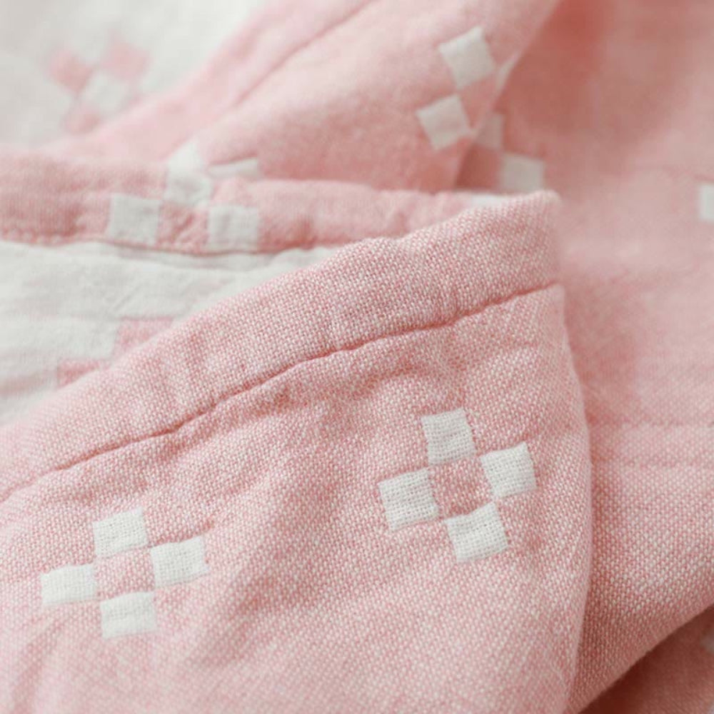 Couverture en gaze de coton à motif losanges | Ka-mostore