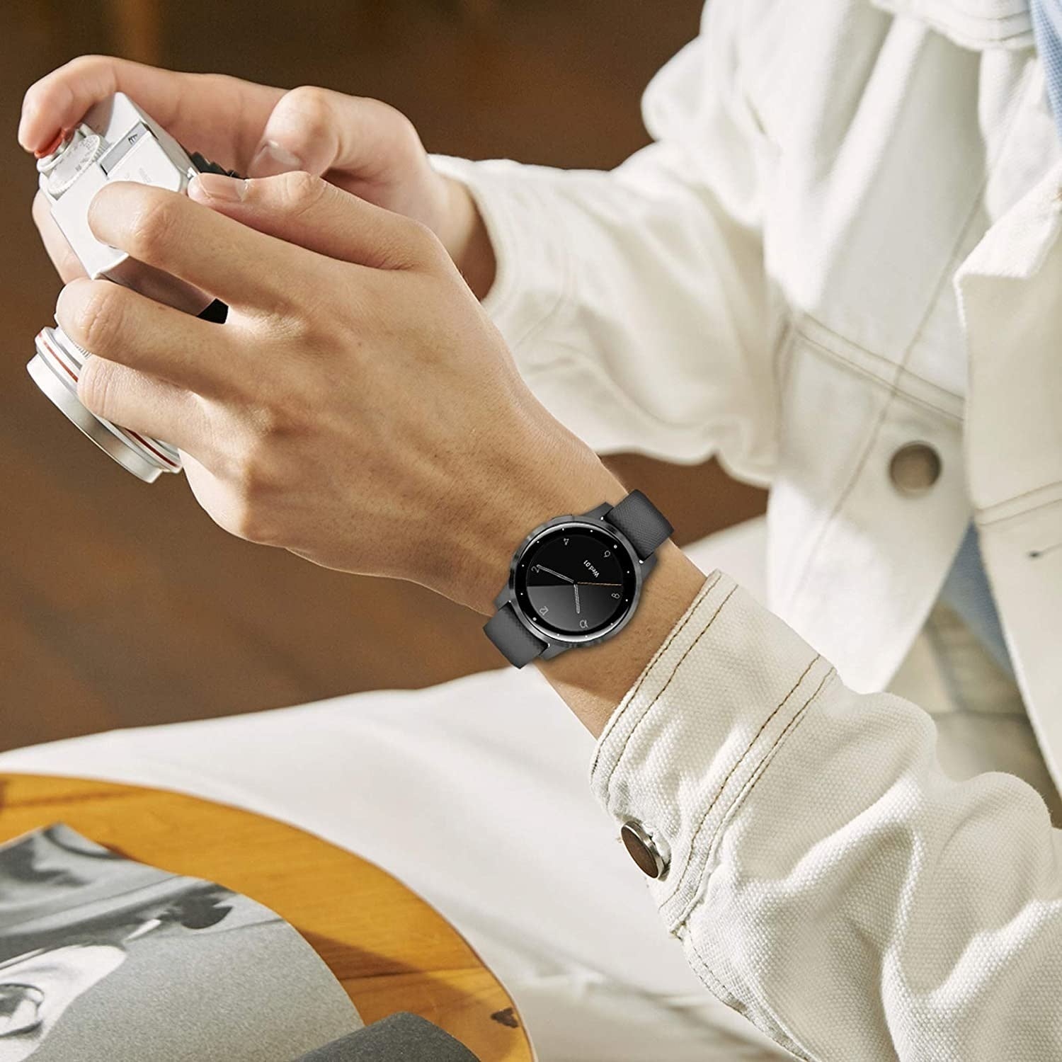 Gehard glazen schermbeschermer voor Garmin Vivoactive 4s-horloge
