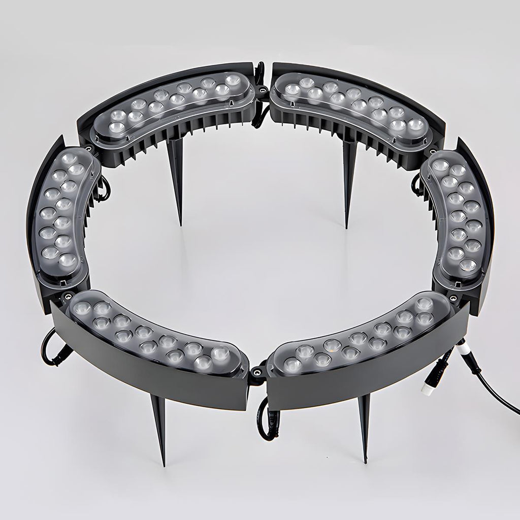 Garden Spot LED Arch Spotlight With Ground Spike, 12W, RGB Warm White, IP65