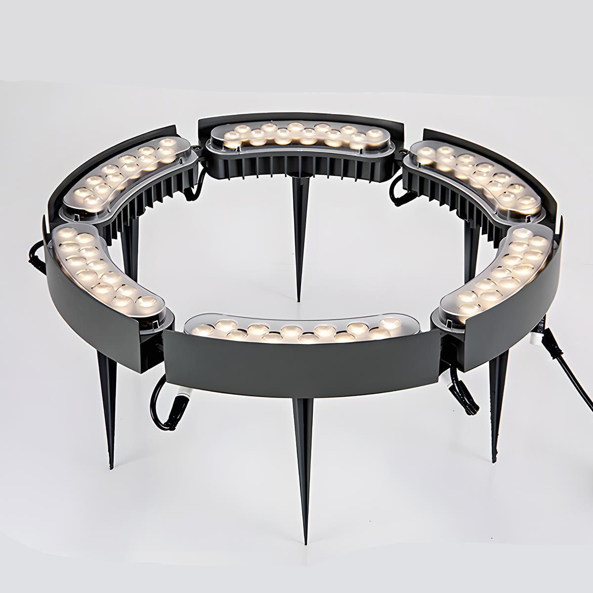 Garden Spot LED Arch Spotlight With Ground Spike, 12W, RGB Warm White, IP65