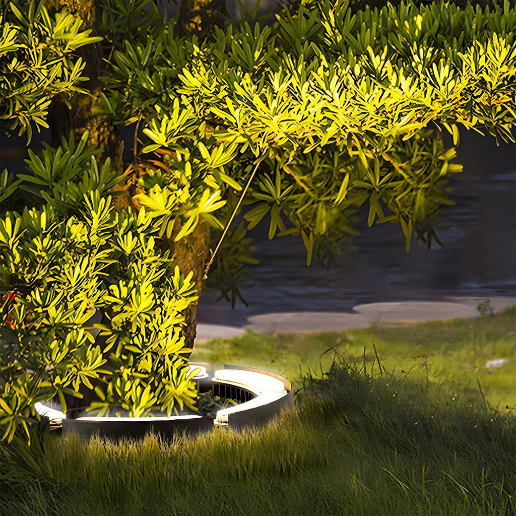 Garden Spot LED Arch Spotlight With Ground Spike, 12W, RGB Warm White, IP65