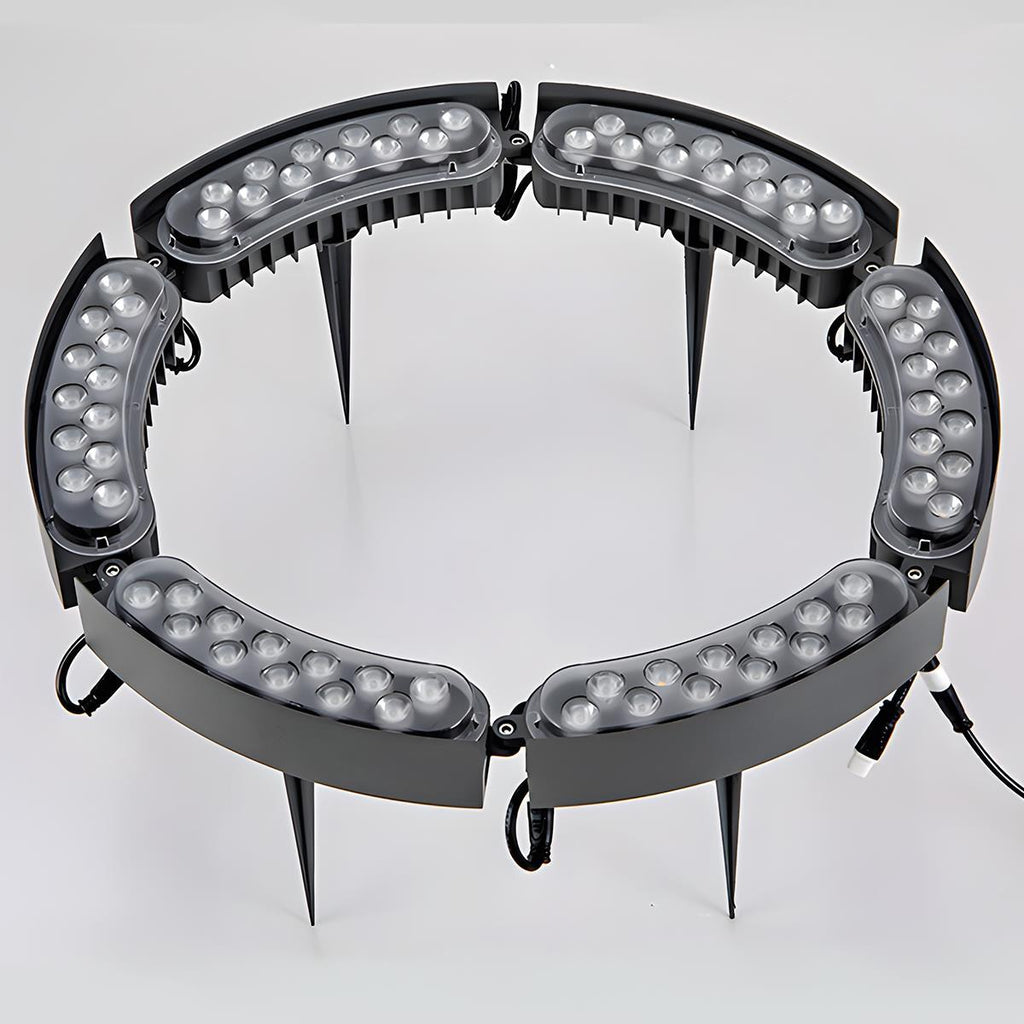 Garden Spot LED Arch Spotlight With Ground Spike, 12W, RGB Warm White, IP65