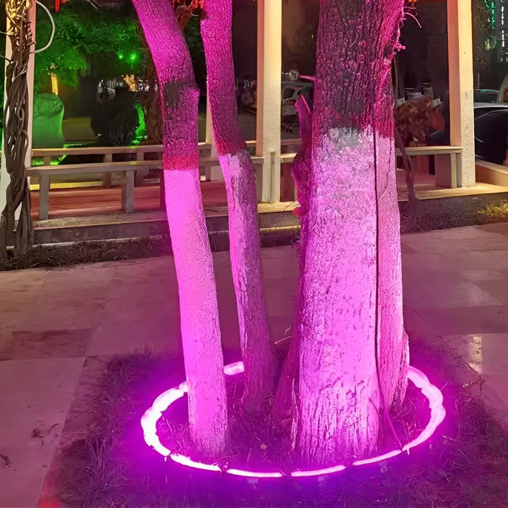 Garden Spot LED Arch Spotlight With Ground Spike, 12W, RGB Warm White, IP65