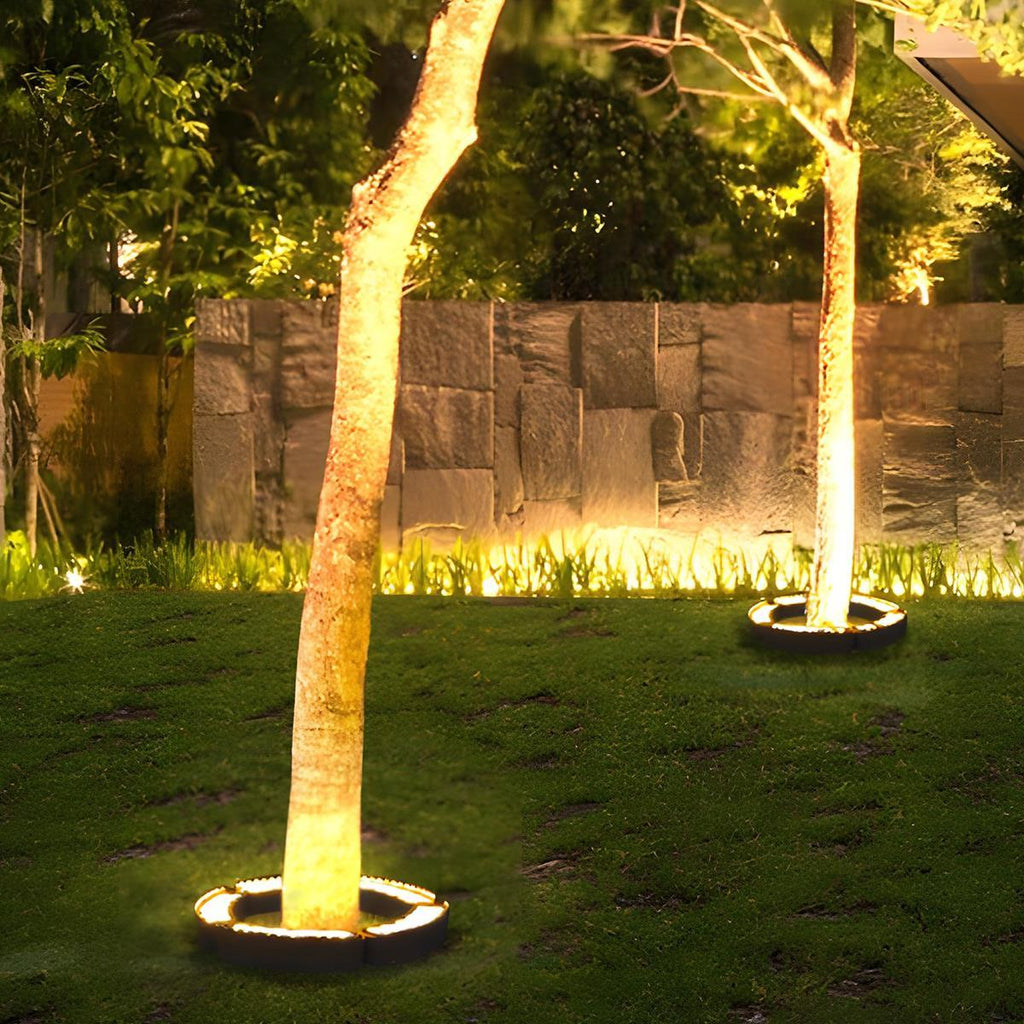 Garden Spot LED Arch Spotlight With Ground Spike, 12W, RGB Warm White, IP65