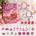 2026 gør-det-selv-adventskalender med armbånd - 24-dages nedtælling til smykkefremstilling