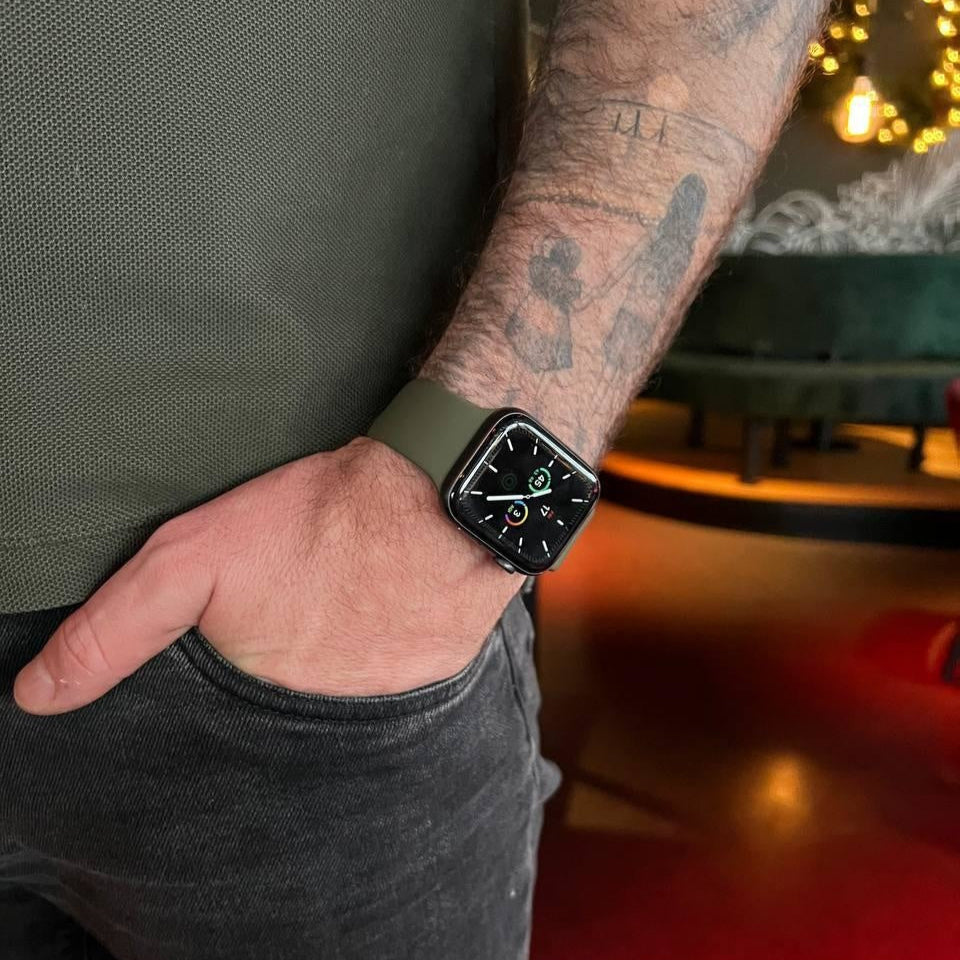 Apple Watch Silicone Strap — Army Green