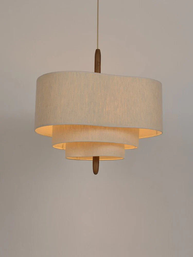 Aurelia Modern Pendant Light With Soft Shade In Fabric Style For Dining Rooms And Living Areas