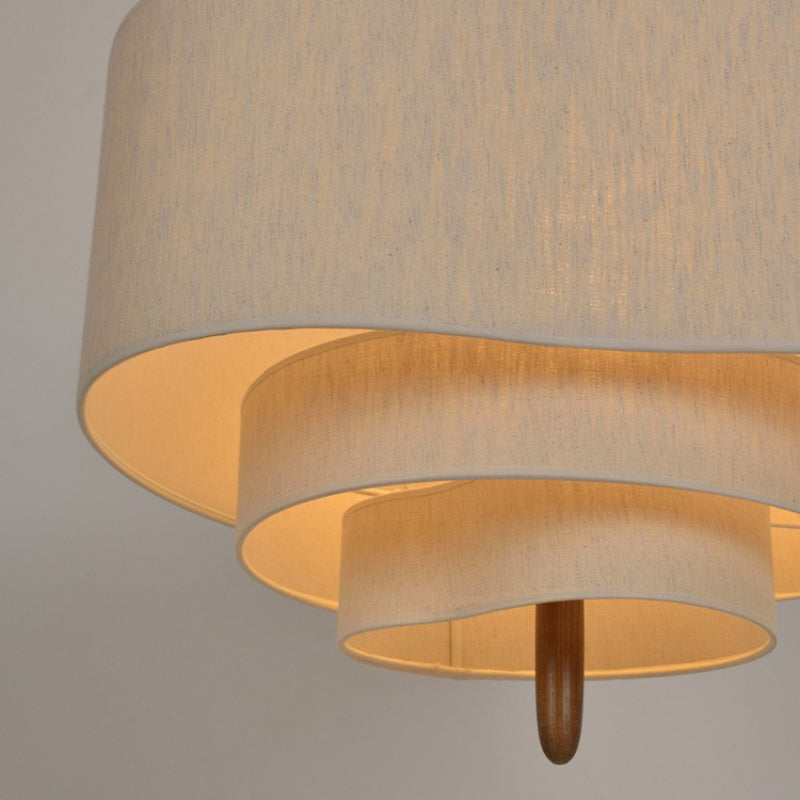 Aurelia Modern Pendant Light With Soft Shade In Fabric Style For Dining Rooms And Living Areas