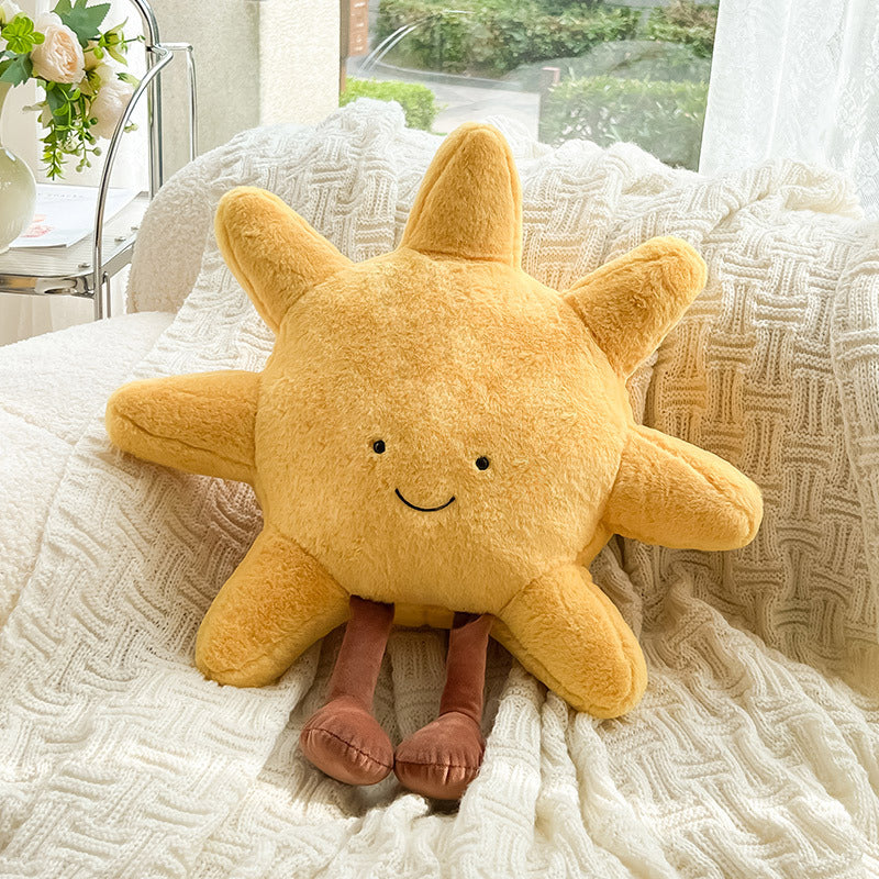 Sun and Moon Velvet Cushion for Bedroom and Kids Room
