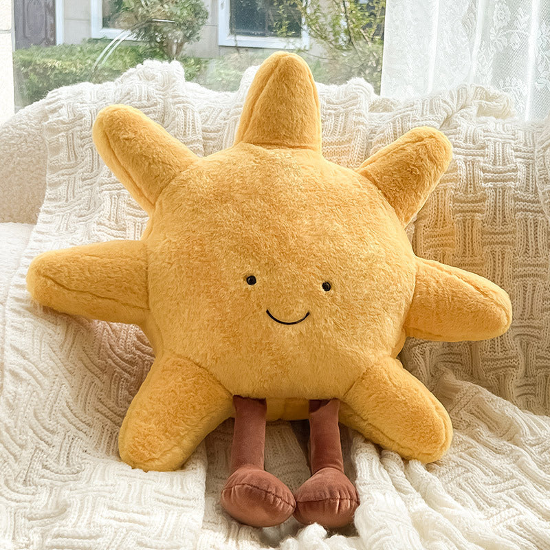 Sun and Moon Velvet Cushion for Bedroom and Kids Room