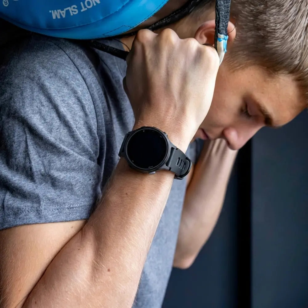 Garmin Forerunner 735XT Sport Strap — Black, Gray, White Accents