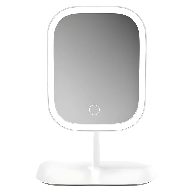 Three-Mode Dimmable LED Makeup Mirror With Touch Control For Tabletop Use