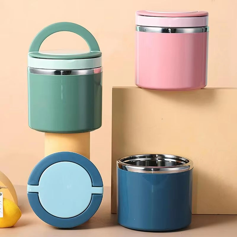 Thermos Stainless Steel Leakproof Food Container 630ml Or 1000ml Double Walled Insulated