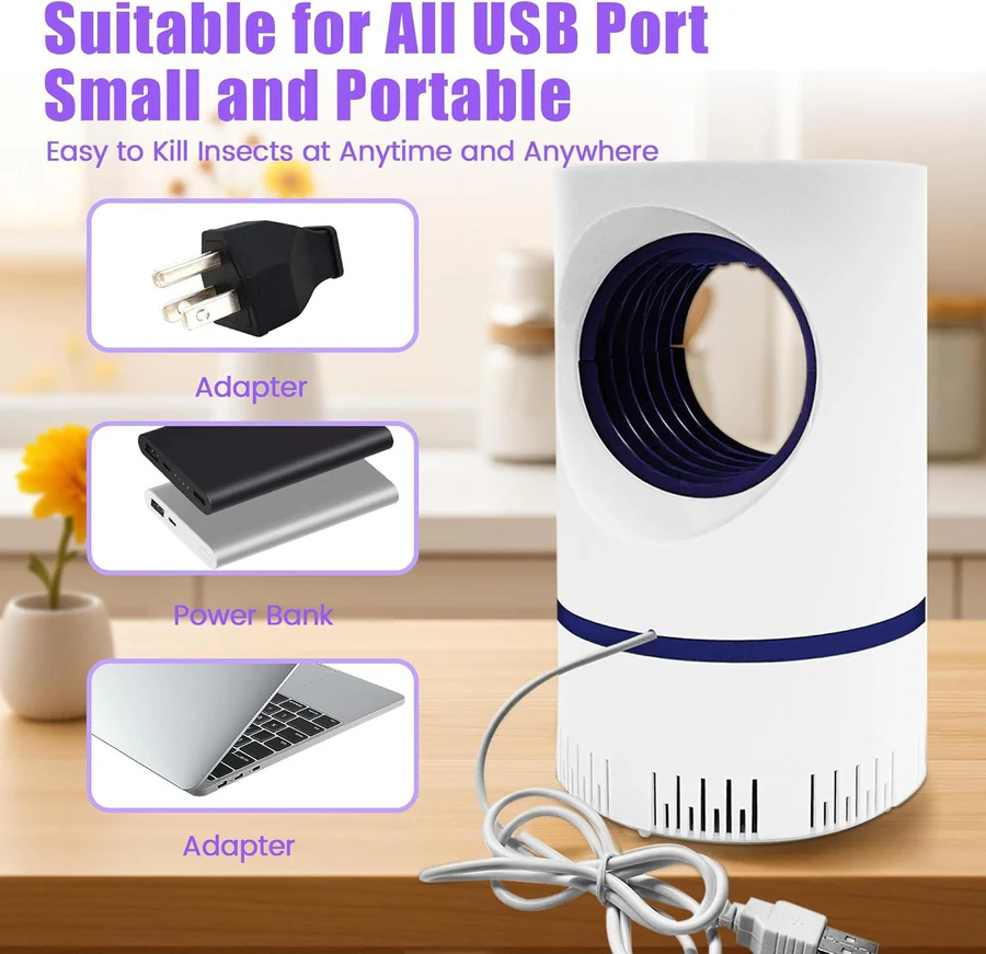 USB Powered UV Light Insect Trap For Indoor And Outdoor Mosquito Control