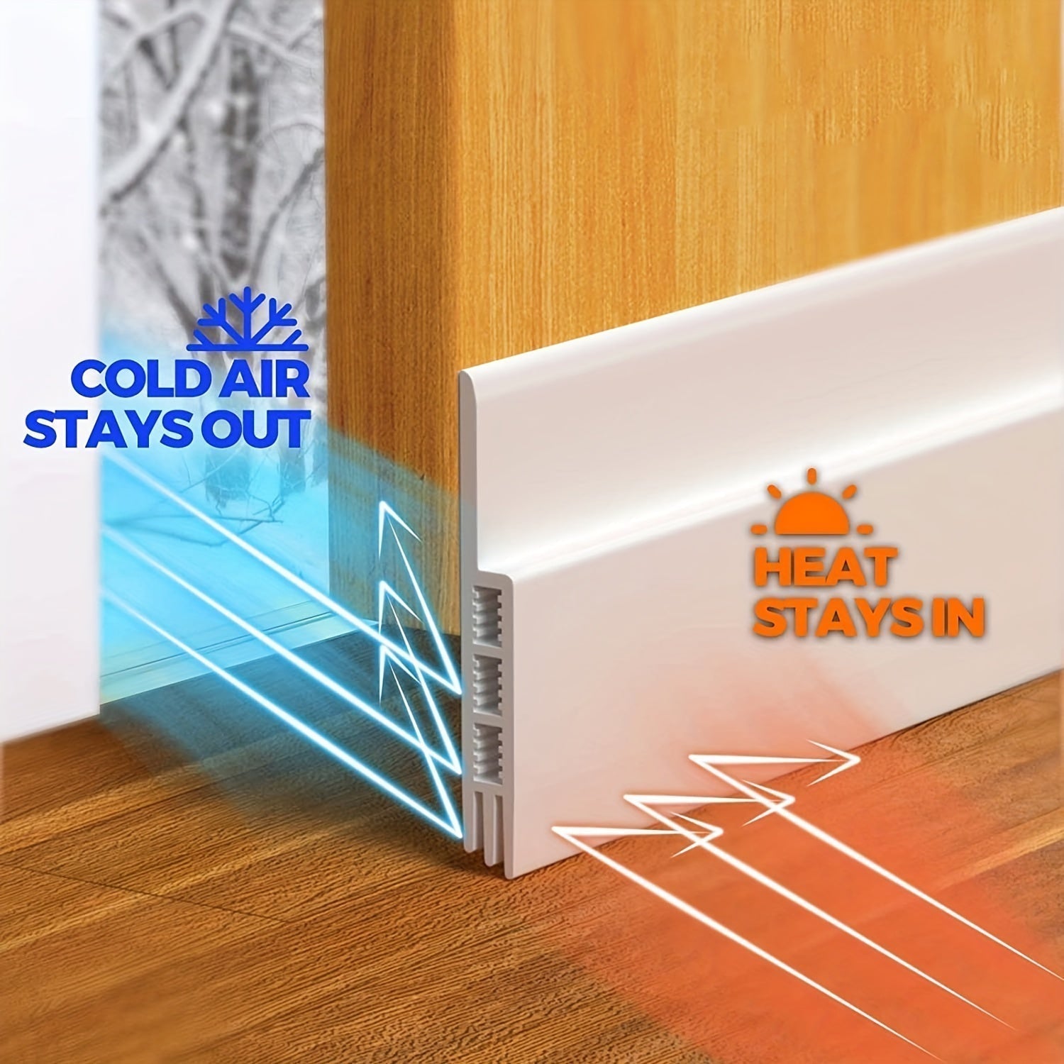 Silicone Door Seal with Adhesive for Drafts & Sound | Ka-mostore