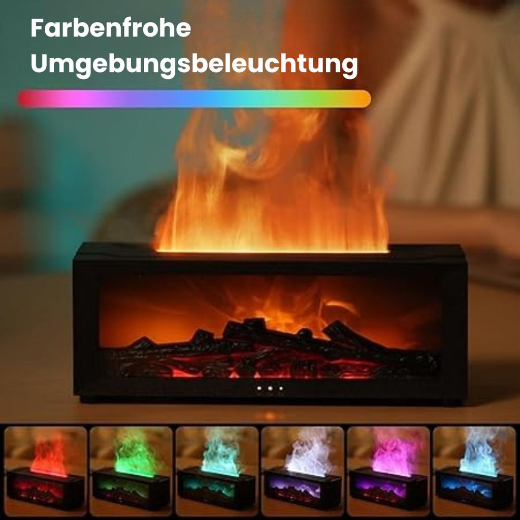 DuftFlamme elektrischer Aroma-Diffusor — Duftlampe mit Flammeneffekt