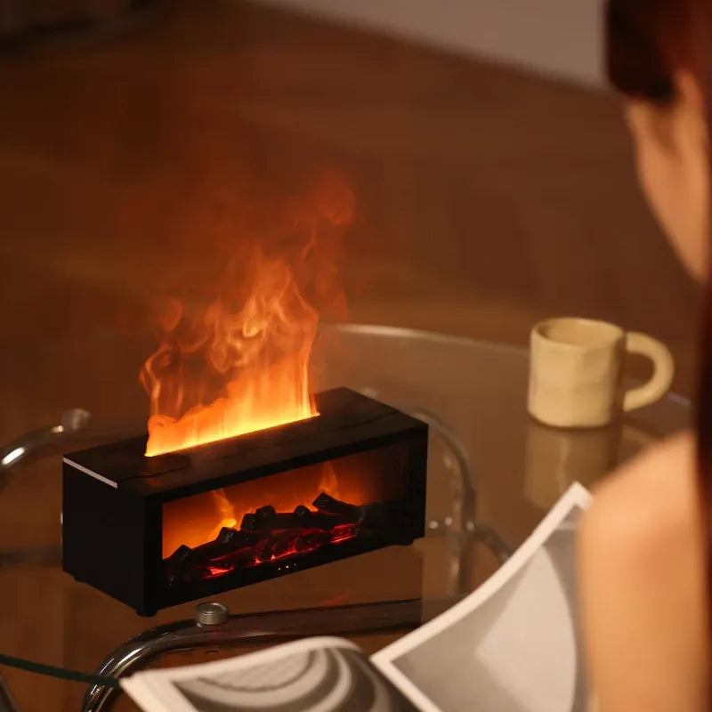 DuftFlamme elektrischer Aroma-Diffusor — Duftlampe mit Flammeneffekt
