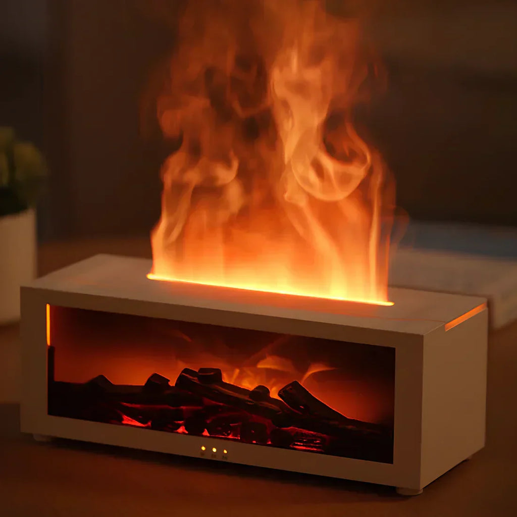 DuftFlamme elektrischer Aroma-Diffusor — Duftlampe mit Flammeneffekt