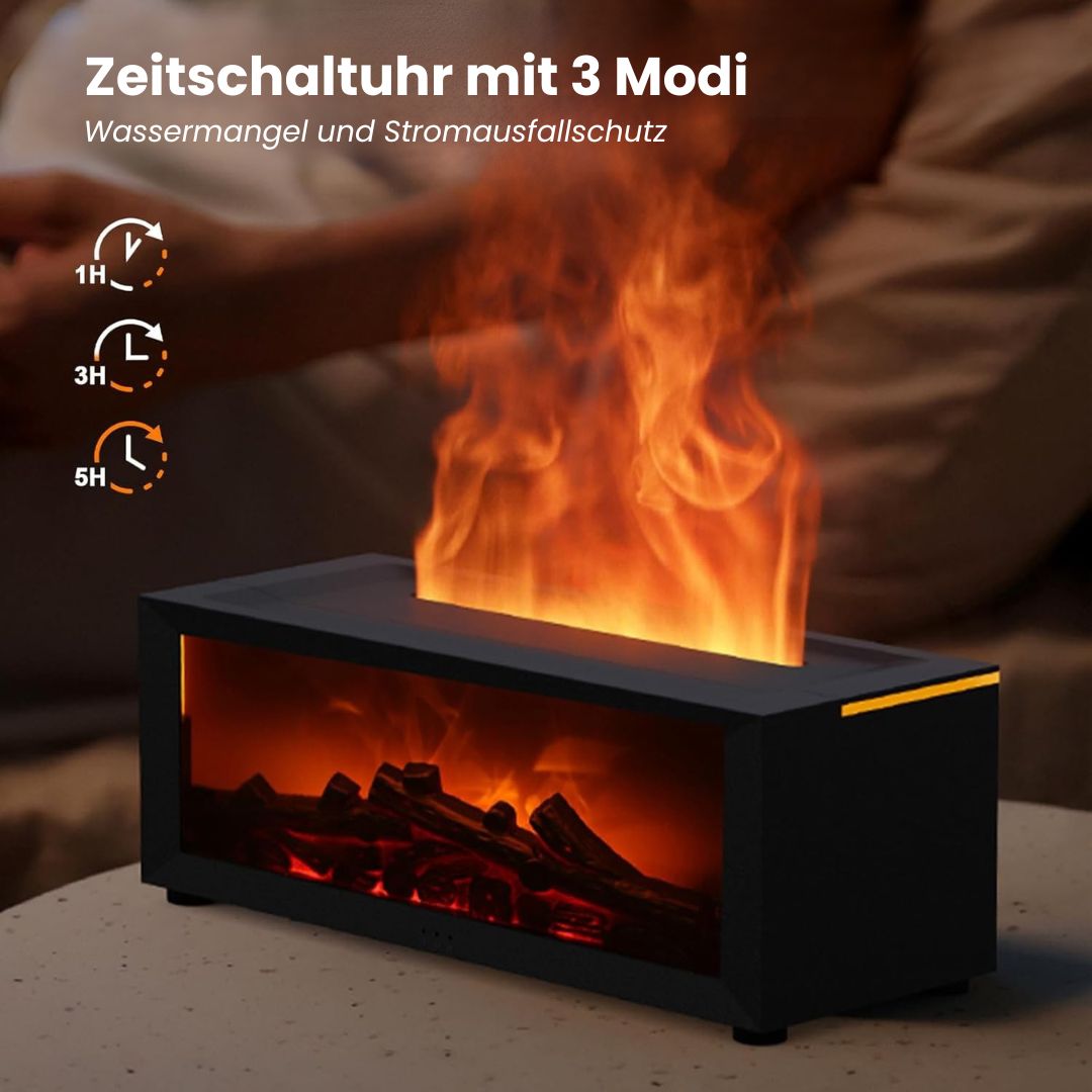 DuftFlamme elektrischer Aroma-Diffusor — Duftlampe mit Flammeneffekt