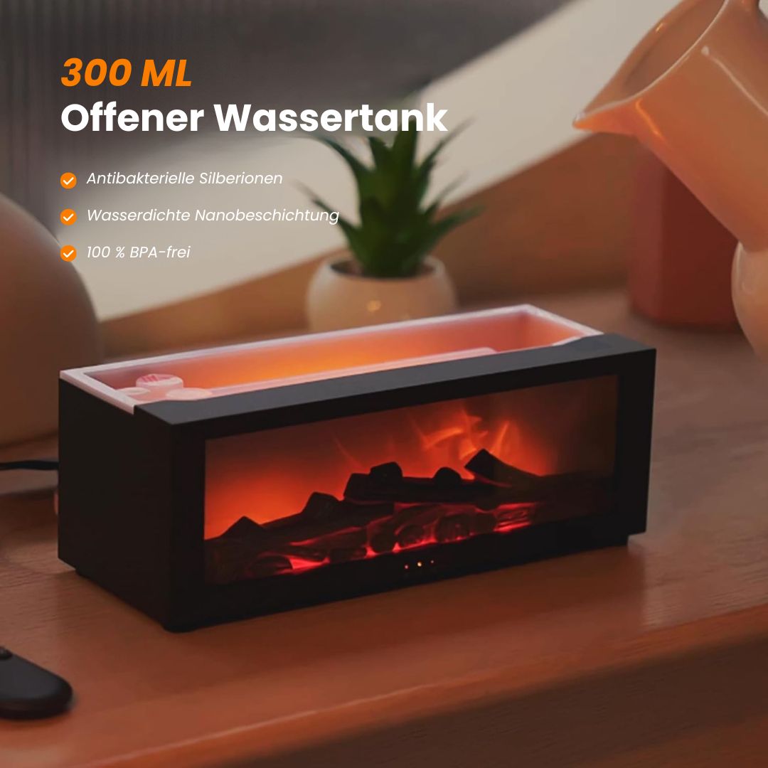 DuftFlamme elektrischer Aroma-Diffusor — Duftlampe mit Flammeneffekt