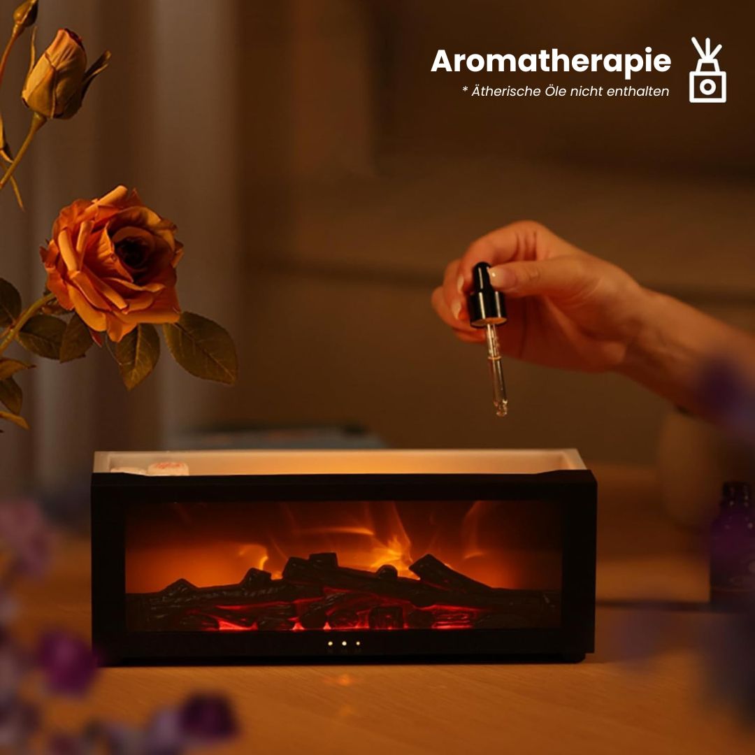 DuftFlamme elektrischer Aroma-Diffusor — Duftlampe mit Flammeneffekt
