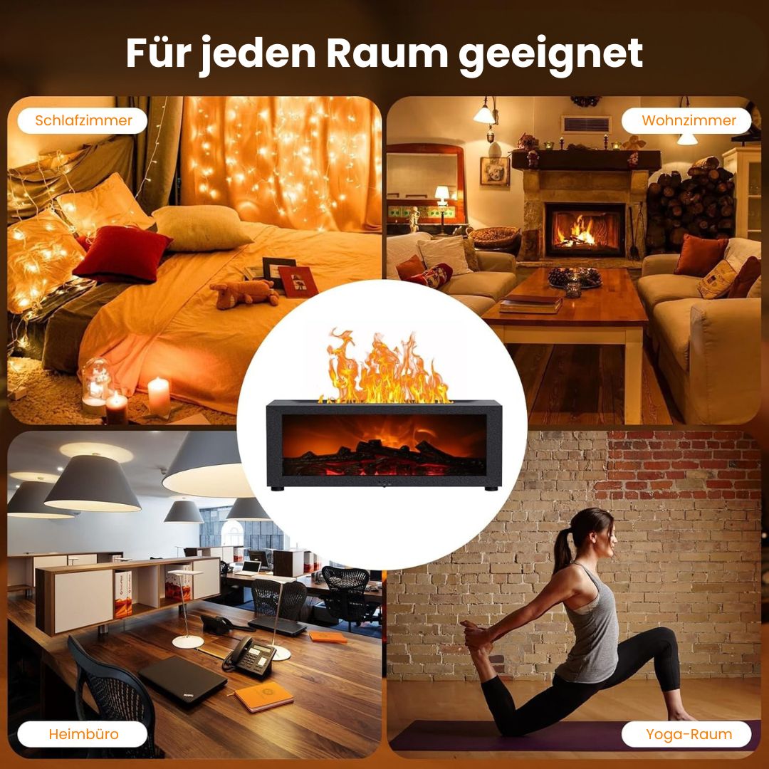 DuftFlamme elektrischer Aroma-Diffusor — Duftlampe mit Flammeneffekt