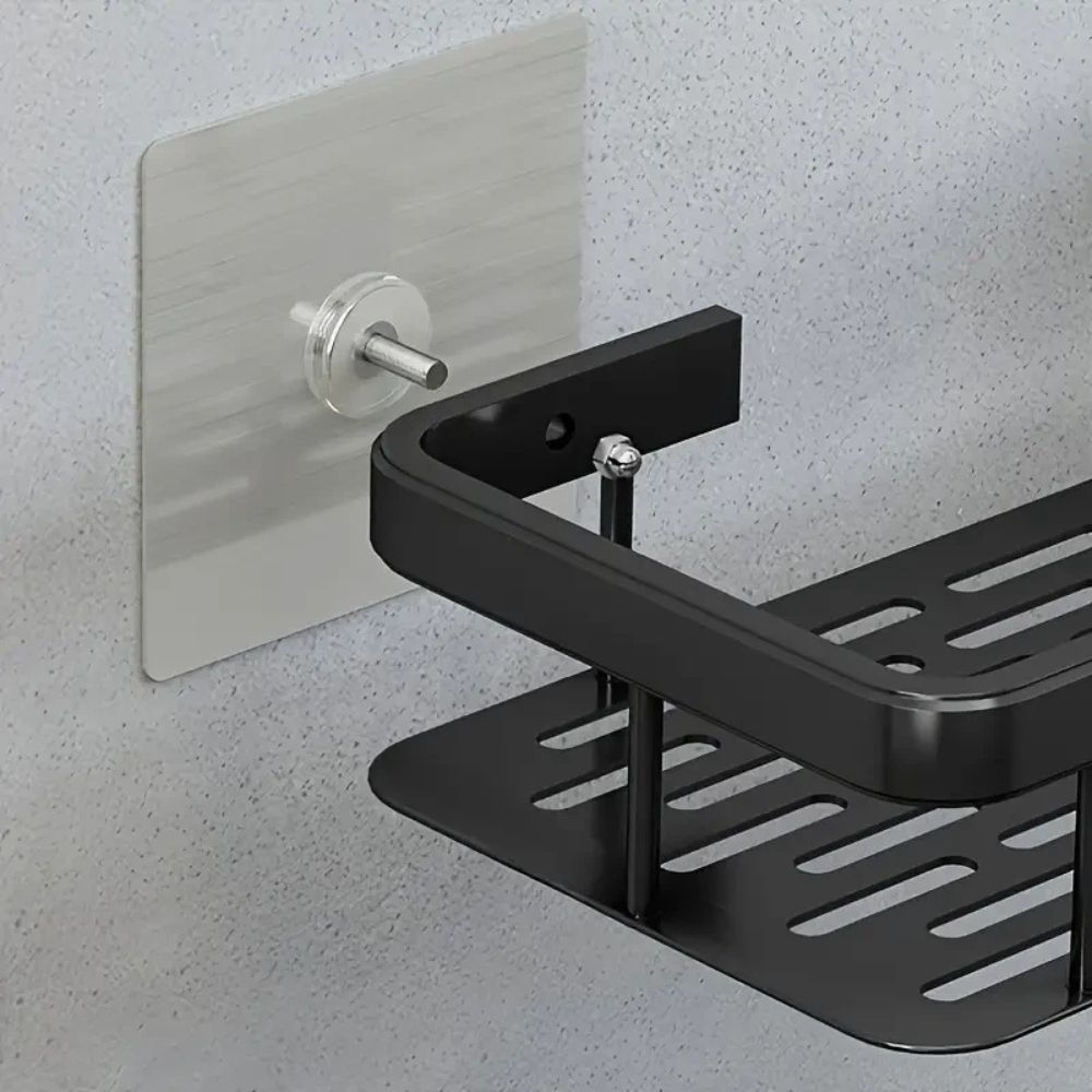 Suport de duș fără găurire Ablux - depozitare pentru baie fără unelte