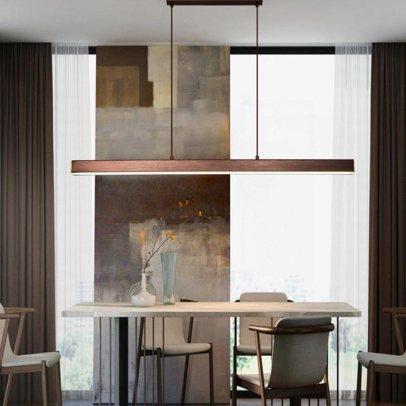Aerolin Adjustable Height Pendant Light With Industrial LED Style For Modern Interiors