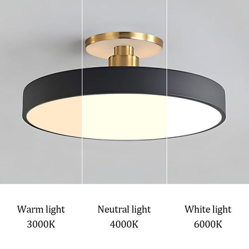 Astraeon LED Light Semi-Flush Mount Fixture For Dining Or Living Spaces Home Decor
