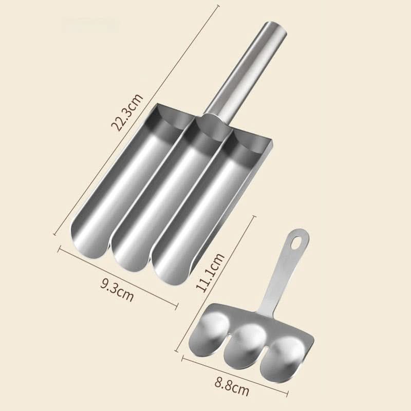 BALLPRO Edelstahlform für Fleischbällchen — multifunktionales Werkzeug für Fleisch-, Fisch- und Garnelenbällchen