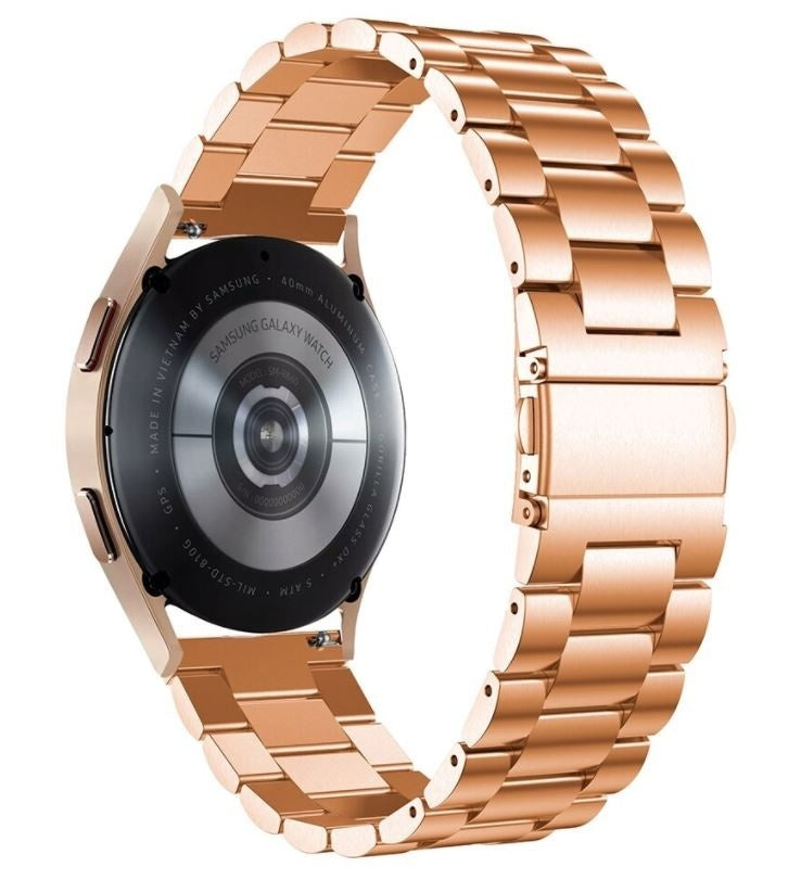 سوار Samsung Galaxy Watch 4 مقاس 40 مم من الفولاذ المقاوم للصدأ — ذهبي وردي