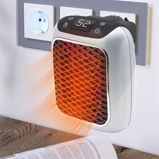 مدفأة سيراميك مدمجة للغرف مزودة بمؤقت وميزات أمان | Ka-mostore