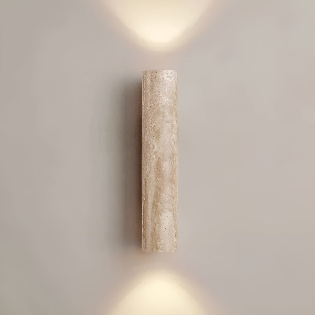 Travertine Wall Lamp Natural Stone Look LED Lighting