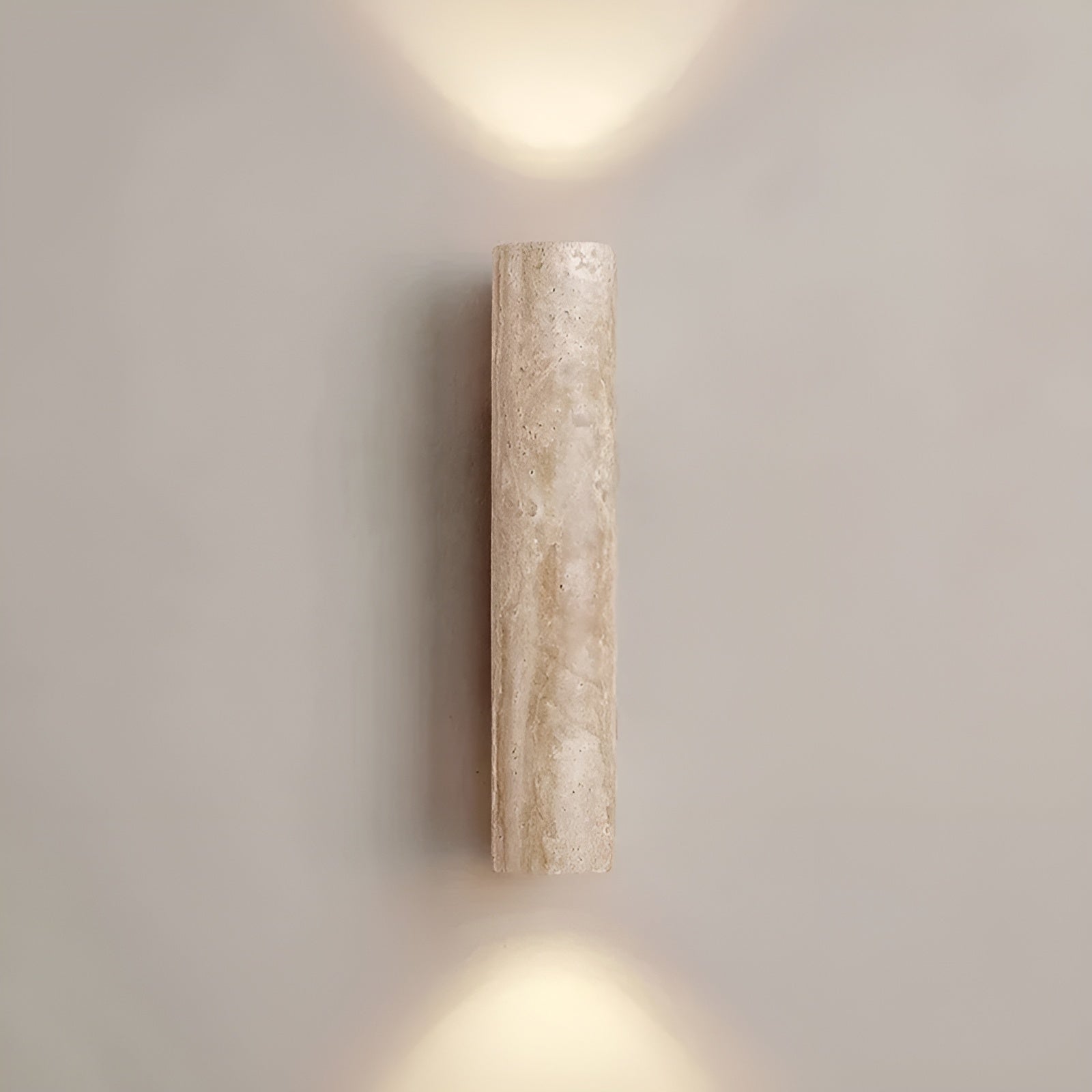 Travertine Wall Lamp Natural Stone Look LED Lighting