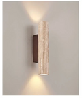 Travertine Wall Lamp Natural Stone Look LED Lighting