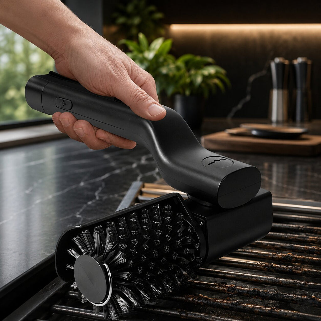 Grillwirbel kabellose elektrische Grillbürste — einstellbare Geschwindigkeit, rotierender Reinigungskopf