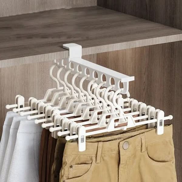 GlidePro Pull-Out Wardrobe Rack — Slim Sturdy Sliding Hanger