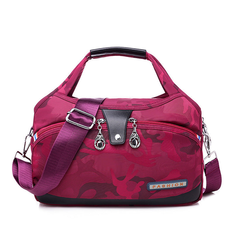 Geantă crossbody antifurt din nailon — design hidrofug, compartimente multiple, funcții de securitate ascunse