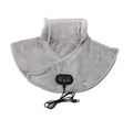 Soft Mink Fiber Heated Neck And Shoulder Wrap With Carbon Heating Element For Home Use